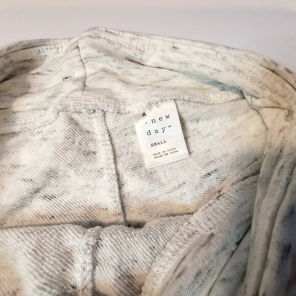 A New Day Womens Small Heathered Jogger Sweatpants Soft Cotton Blend Light Gray - Picture 6 of 7